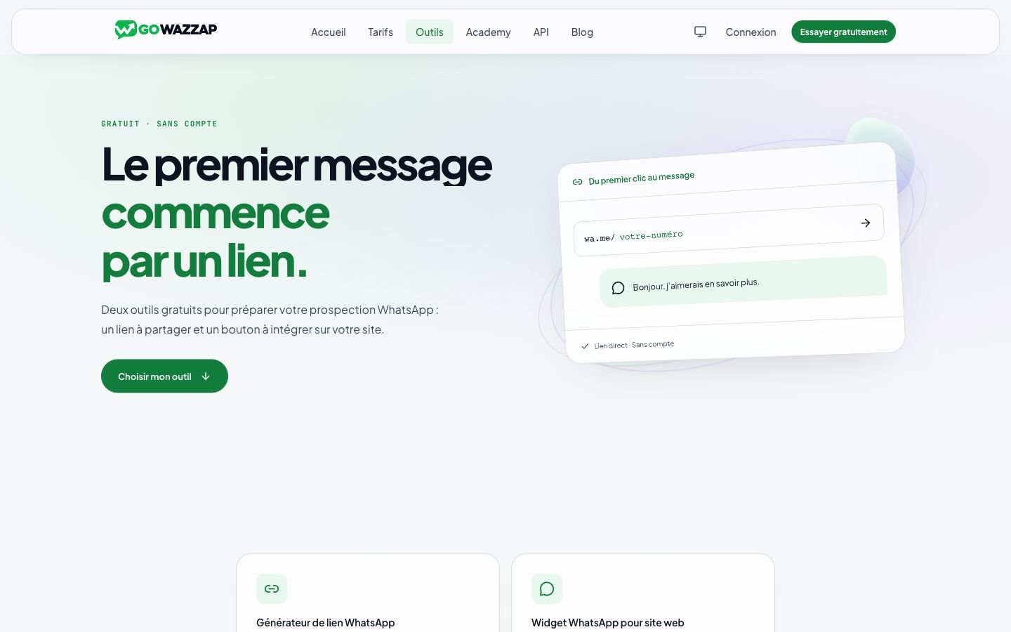 Gowazzap — Outils gratuits